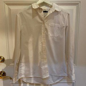 White Parker button-down shirt
